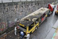 évacués  les «bus fantômes» tunnel a Liège